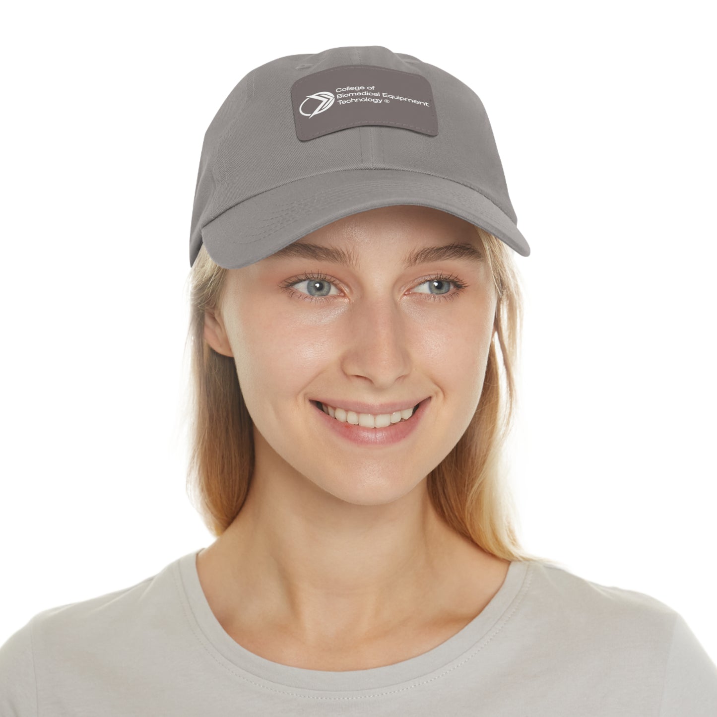 Dad Hat with Leather Patch - College of Biomedical Equipment Technology
