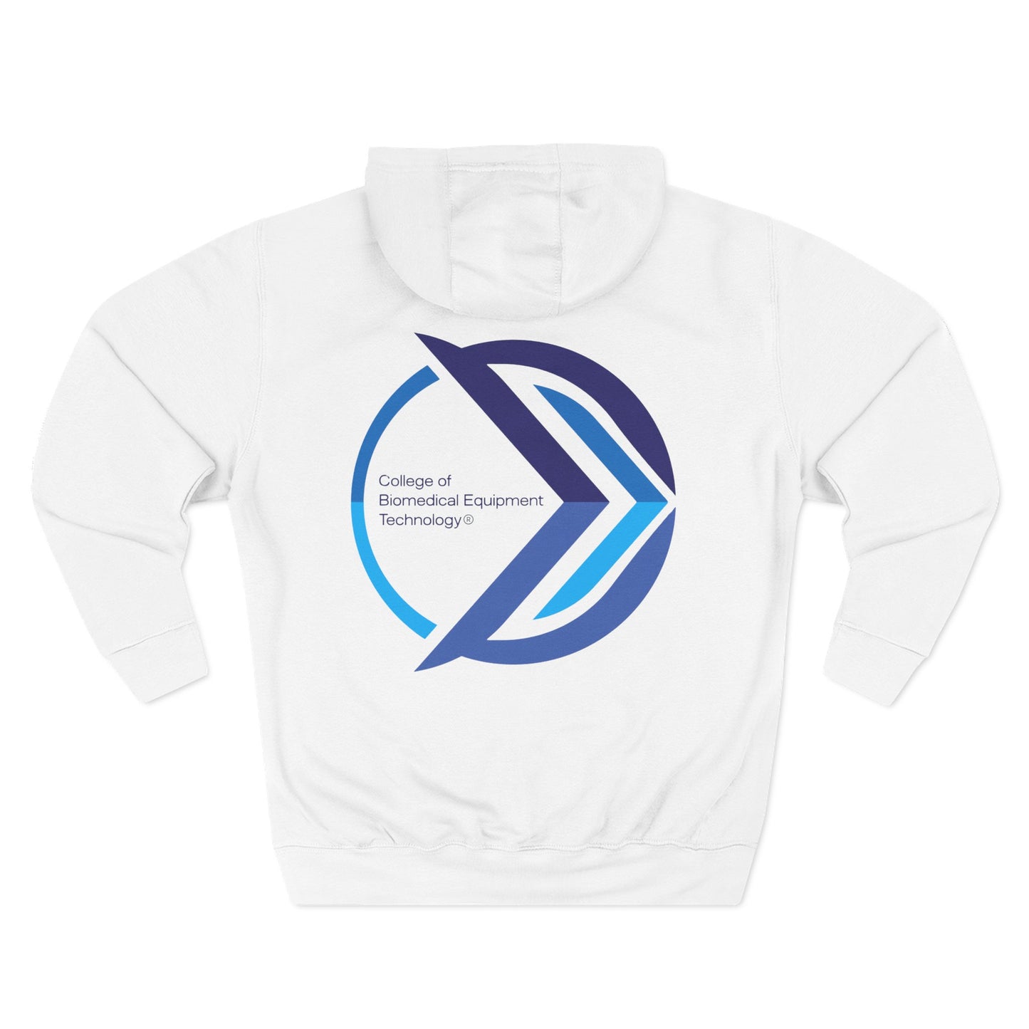 Fleece Hoodie - College of Biomedical Equipment Technology Front & Back Logo