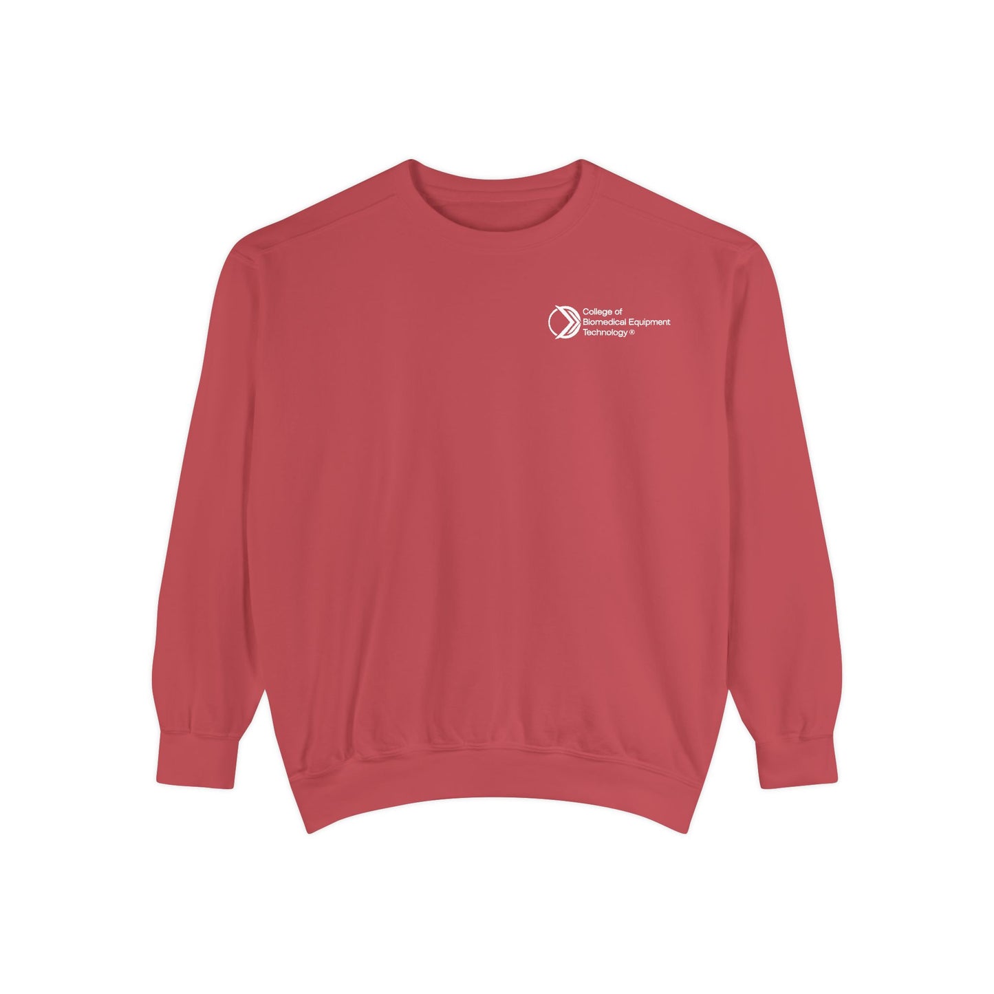 Comfort Colors Unisex Lightweight Crewneck Sweatshirt - College of Biomedical Equipment Technology Front & Back Logo