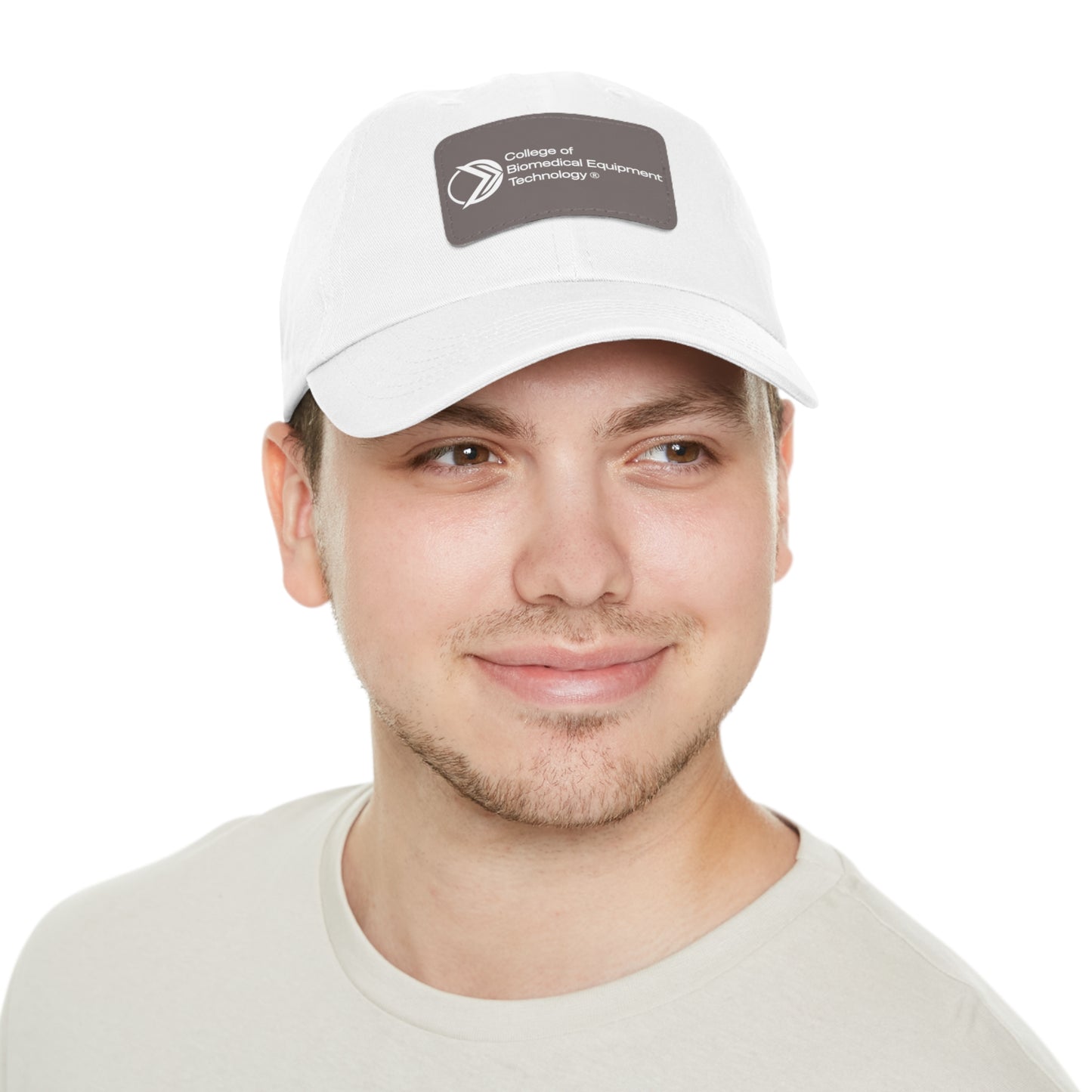 Dad Hat with Leather Patch - College of Biomedical Equipment Technology