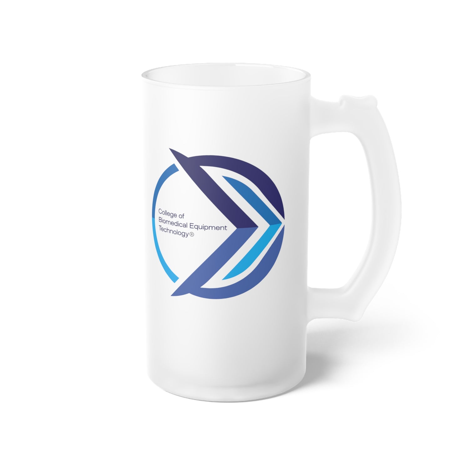 Frosted Glass Beer Mug - College of Biomedical Equipment Technology