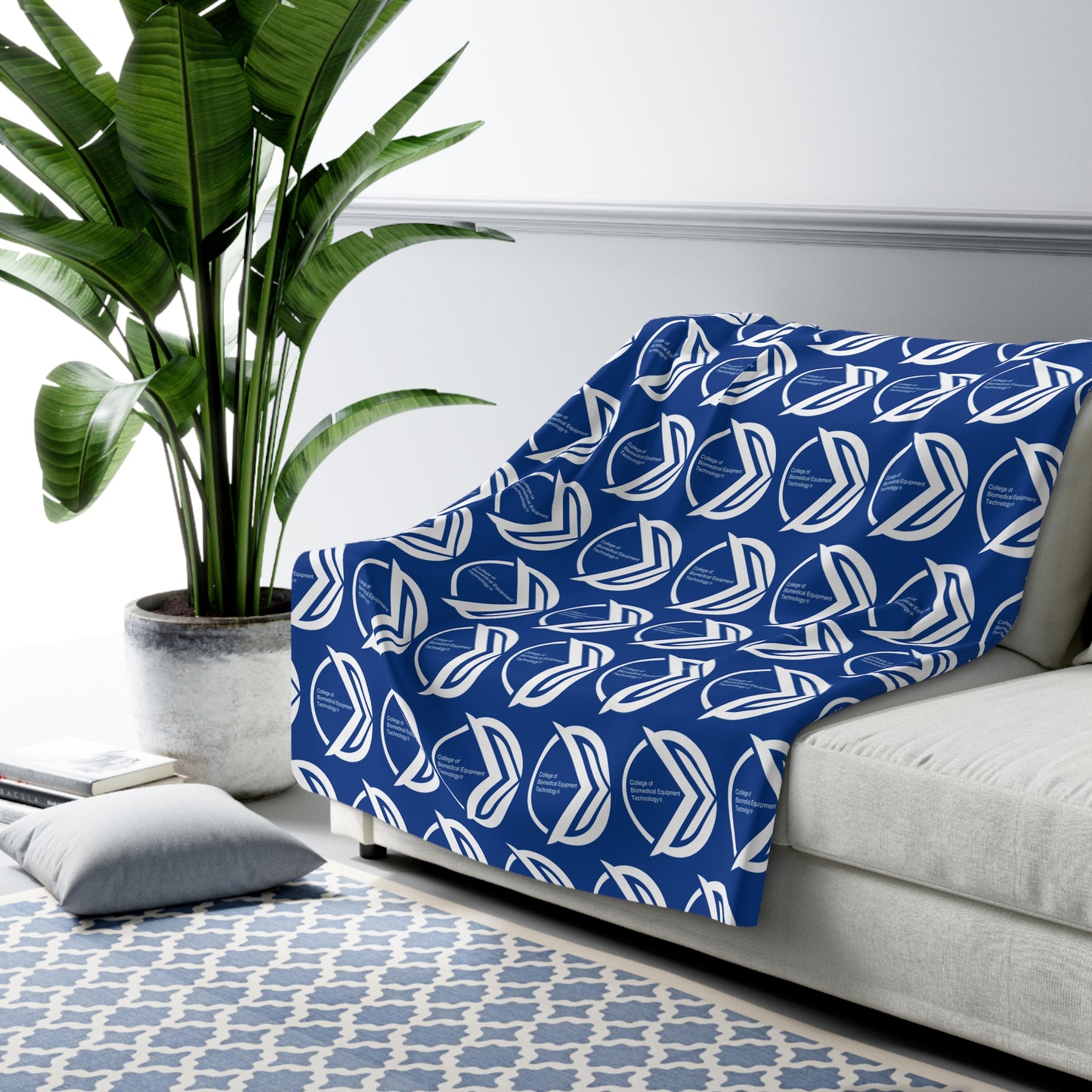 CBET Blue Sherpa Fleece Blanket
