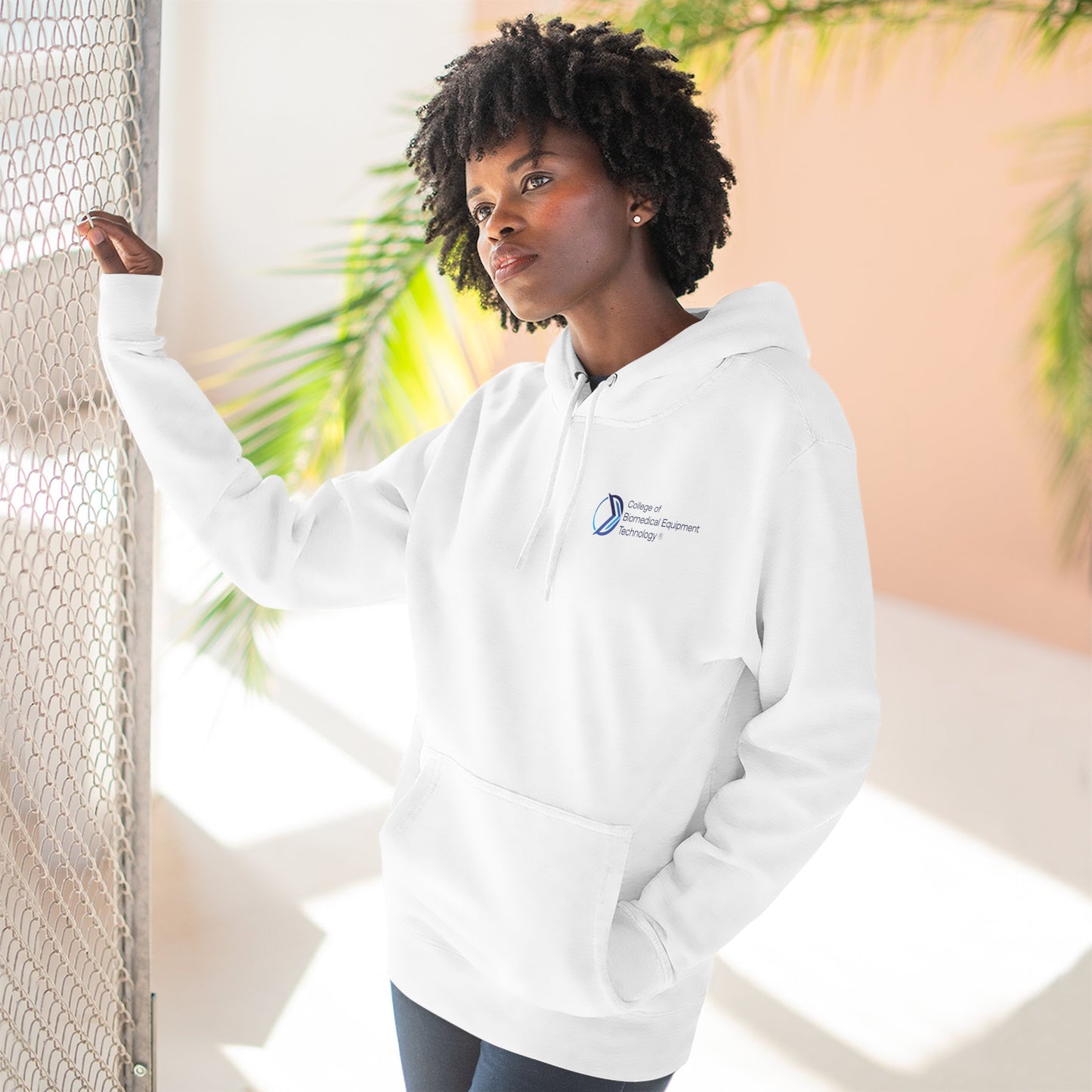 Fleece Hoodie - College of Biomedical Equipment Technology Front & Back Logo