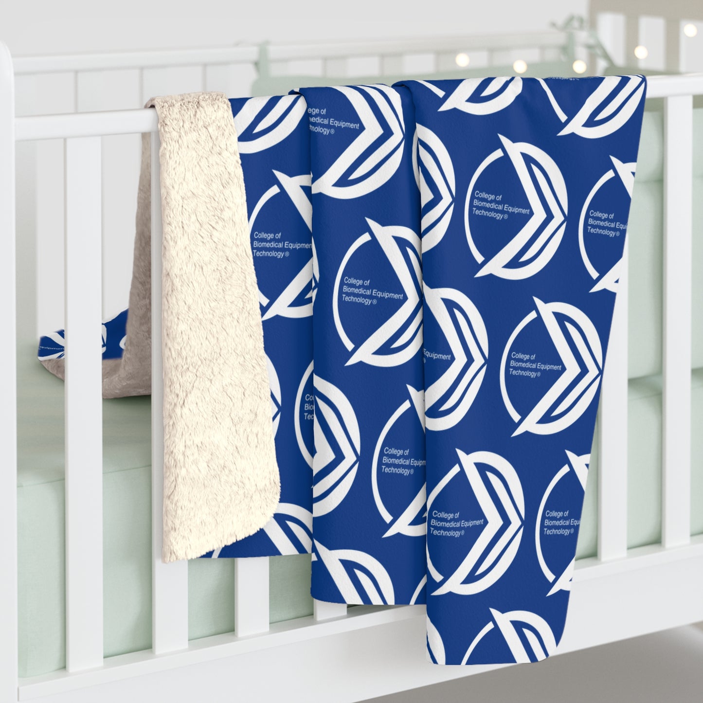 CBET Blue Sherpa Fleece Blanket