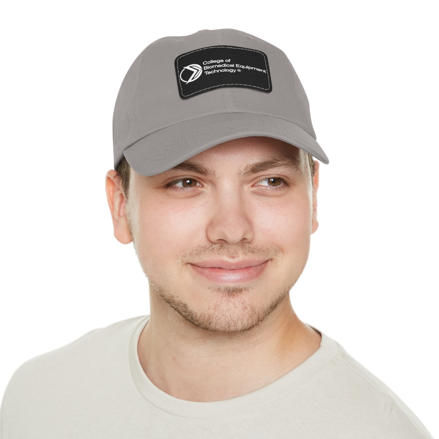 Dad Hat with Leather Patch - College of Biomedical Equipment Technology