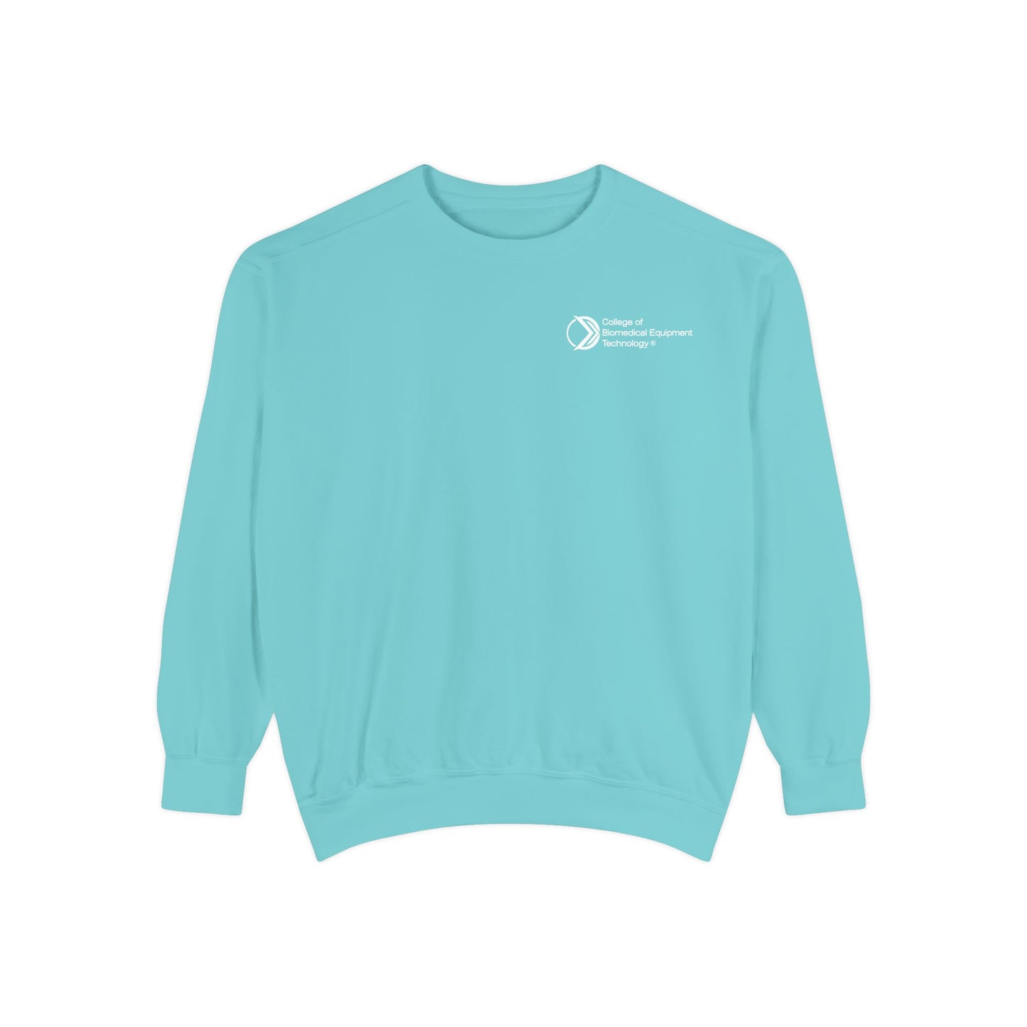 Comfort Colors Unisex Lightweight Crewneck Sweatshirt - College of Biomedical Equipment Technology Front & Back Logo
