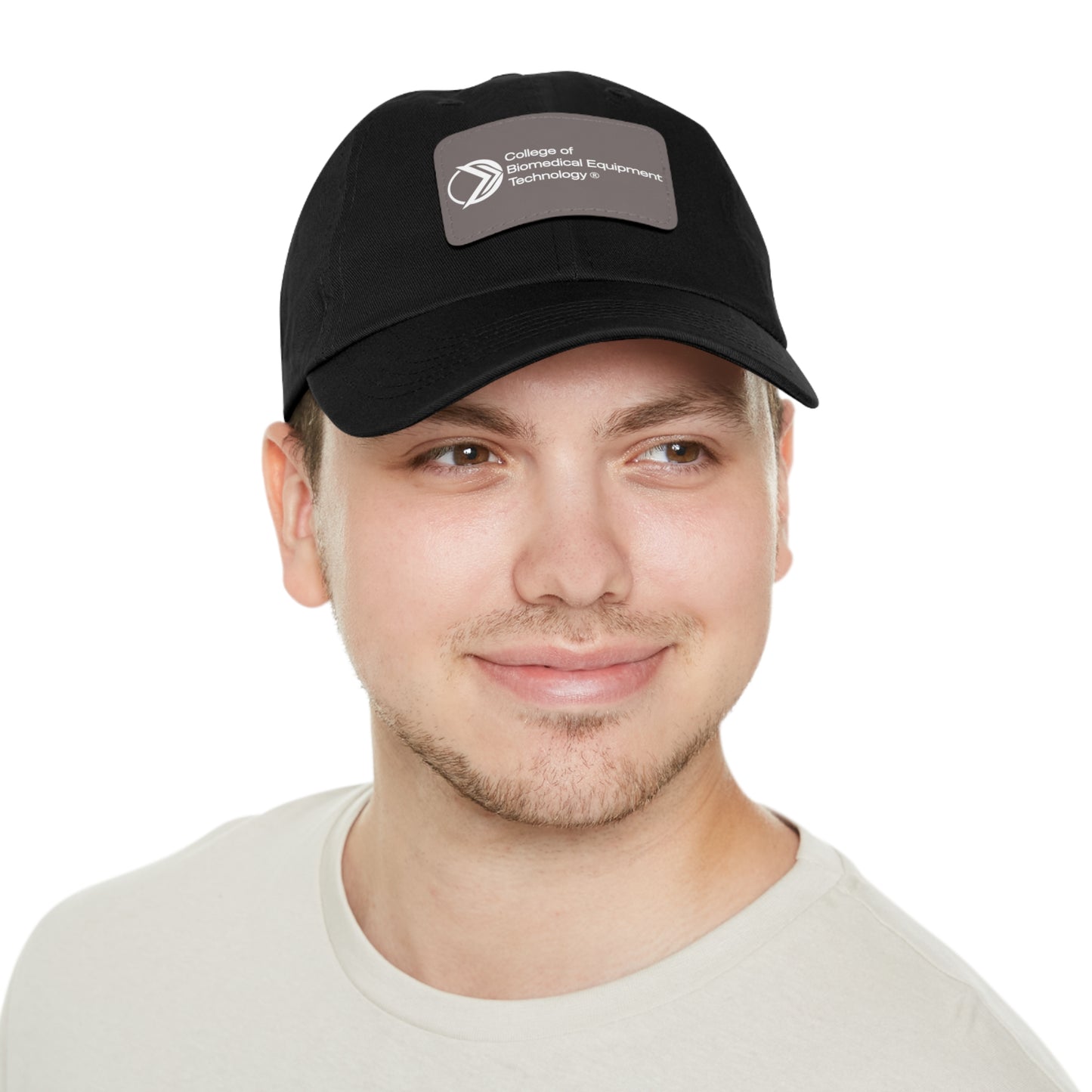 Dad Hat with Leather Patch - College of Biomedical Equipment Technology