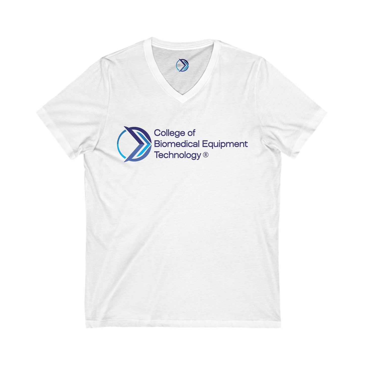 Unisex V-Neck Tee (Dark) - College of Biomedical Equipment Technology