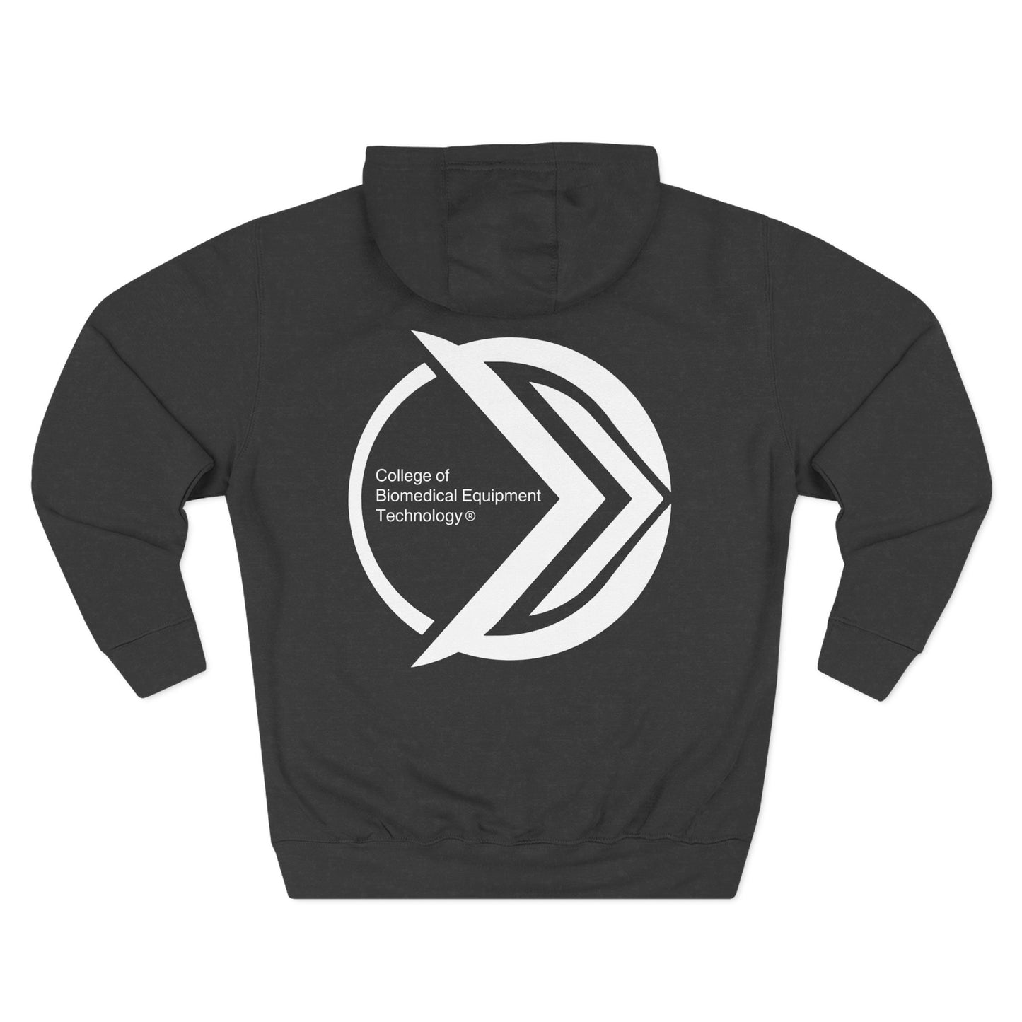 Fleece Hoodie - College of Biomedical Equipment Technology Front & Back Logo