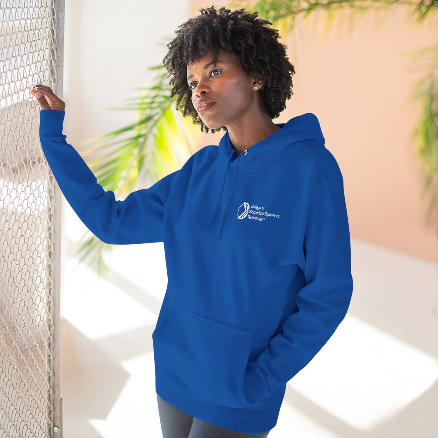 Fleece Hoodie - College of Biomedical Equipment Technology Front & Back Logo