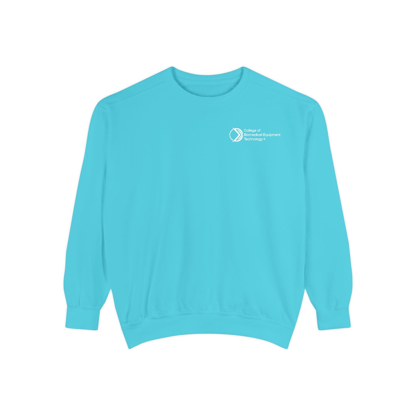 Comfort Colors Unisex Lightweight Crewneck Sweatshirt - College of Biomedical Equipment Technology Front & Back Logo
