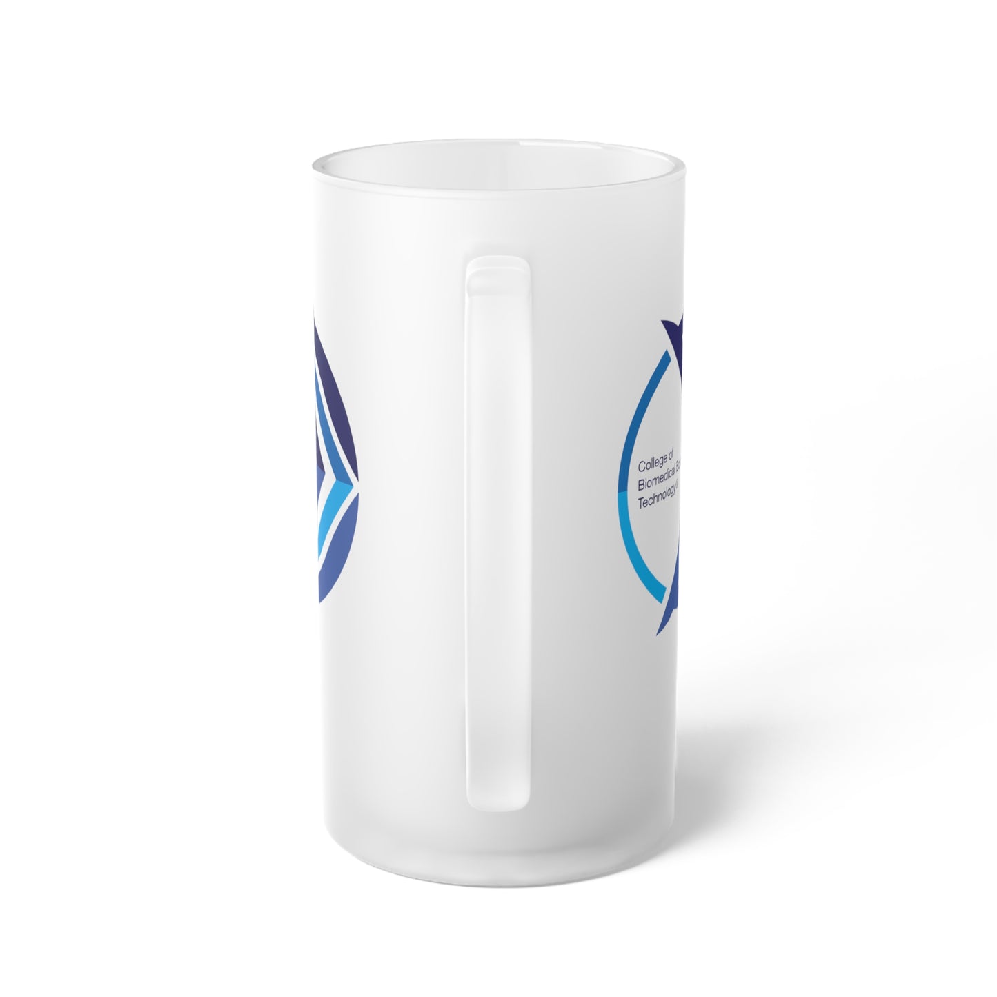 Frosted Glass Beer Mug - College of Biomedical Equipment Technology