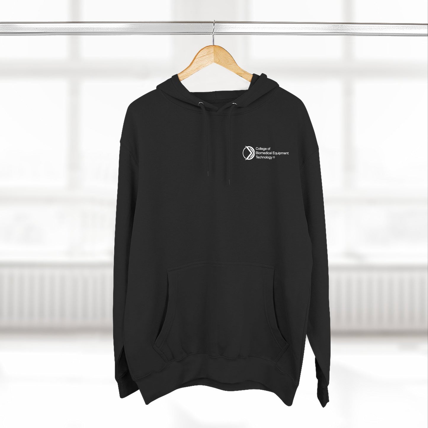 Fleece Hoodie - College of Biomedical Equipment Technology Front & Back Logo