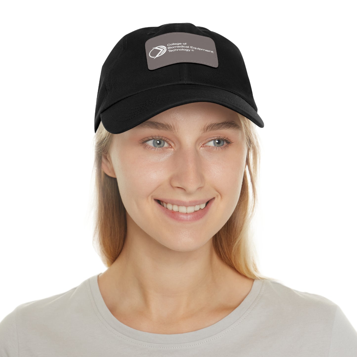 Dad Hat with Leather Patch - College of Biomedical Equipment Technology