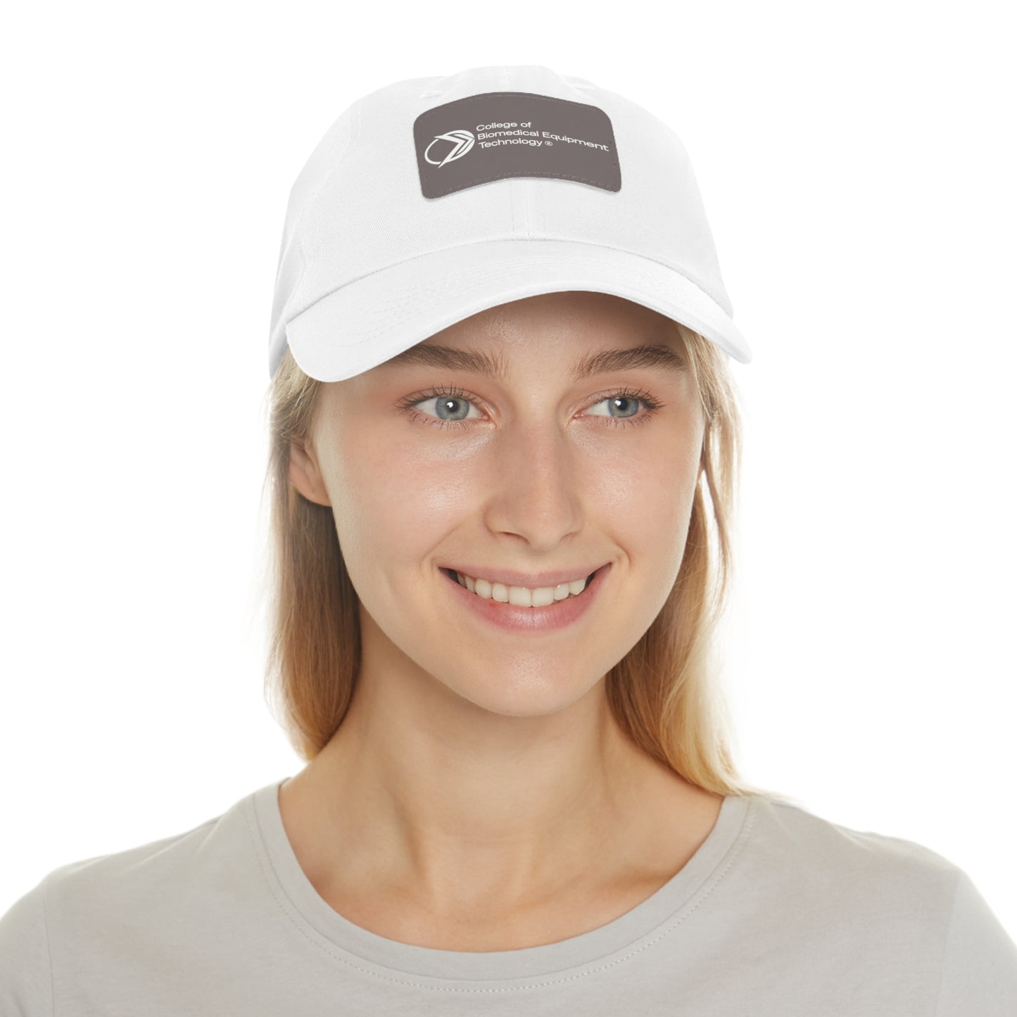 Dad Hat with Leather Patch - College of Biomedical Equipment Technology