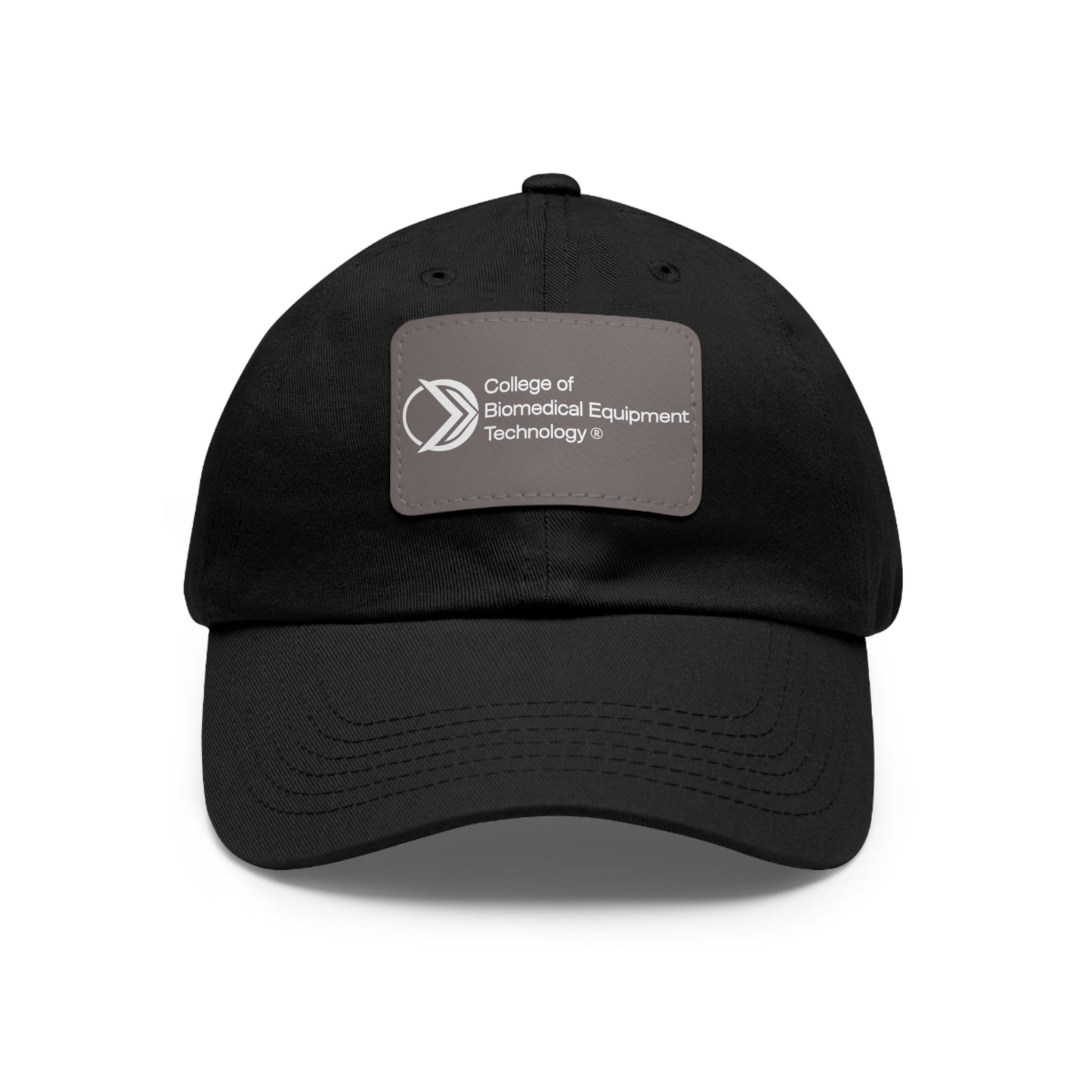 Dad Hat with Leather Patch - College of Biomedical Equipment Technology