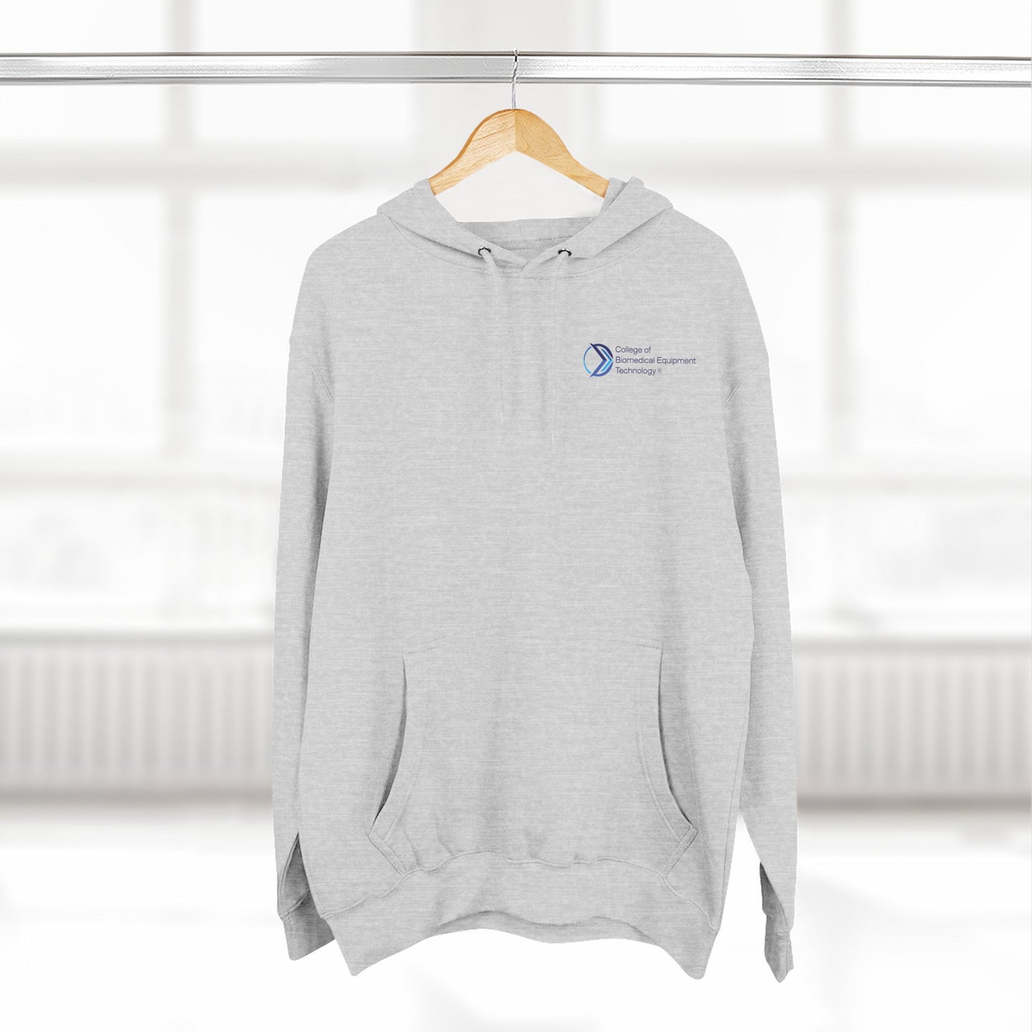 Fleece Hoodie - College of Biomedical Equipment Technology Front & Back Logo