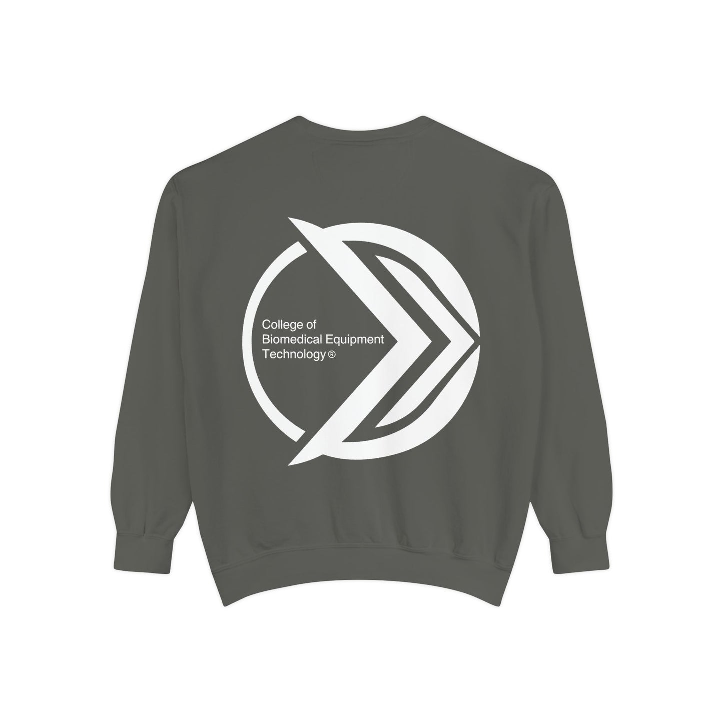 Comfort Colors Unisex Lightweight Crewneck Sweatshirt - College of Biomedical Equipment Technology Front & Back Logo