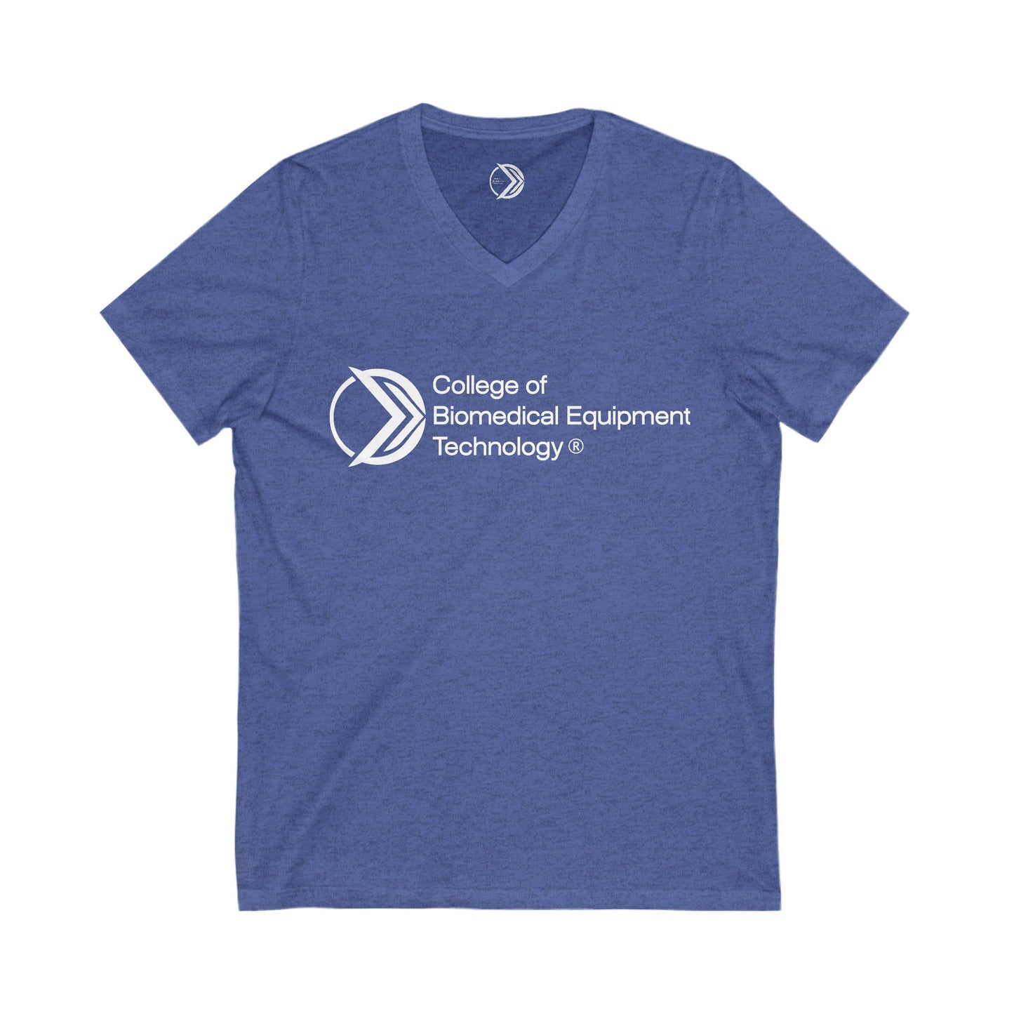 Unisex V-Neck Tee (Dark) - College of Biomedical Equipment Technology
