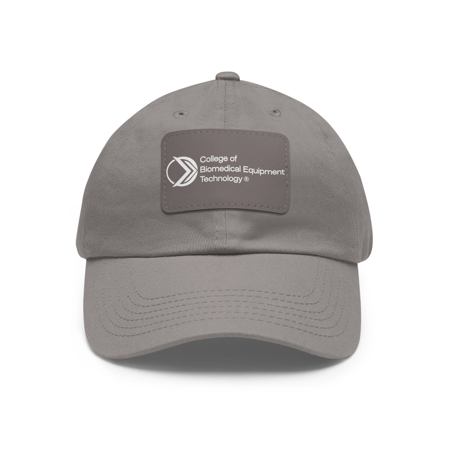 Dad Hat with Leather Patch - College of Biomedical Equipment Technology