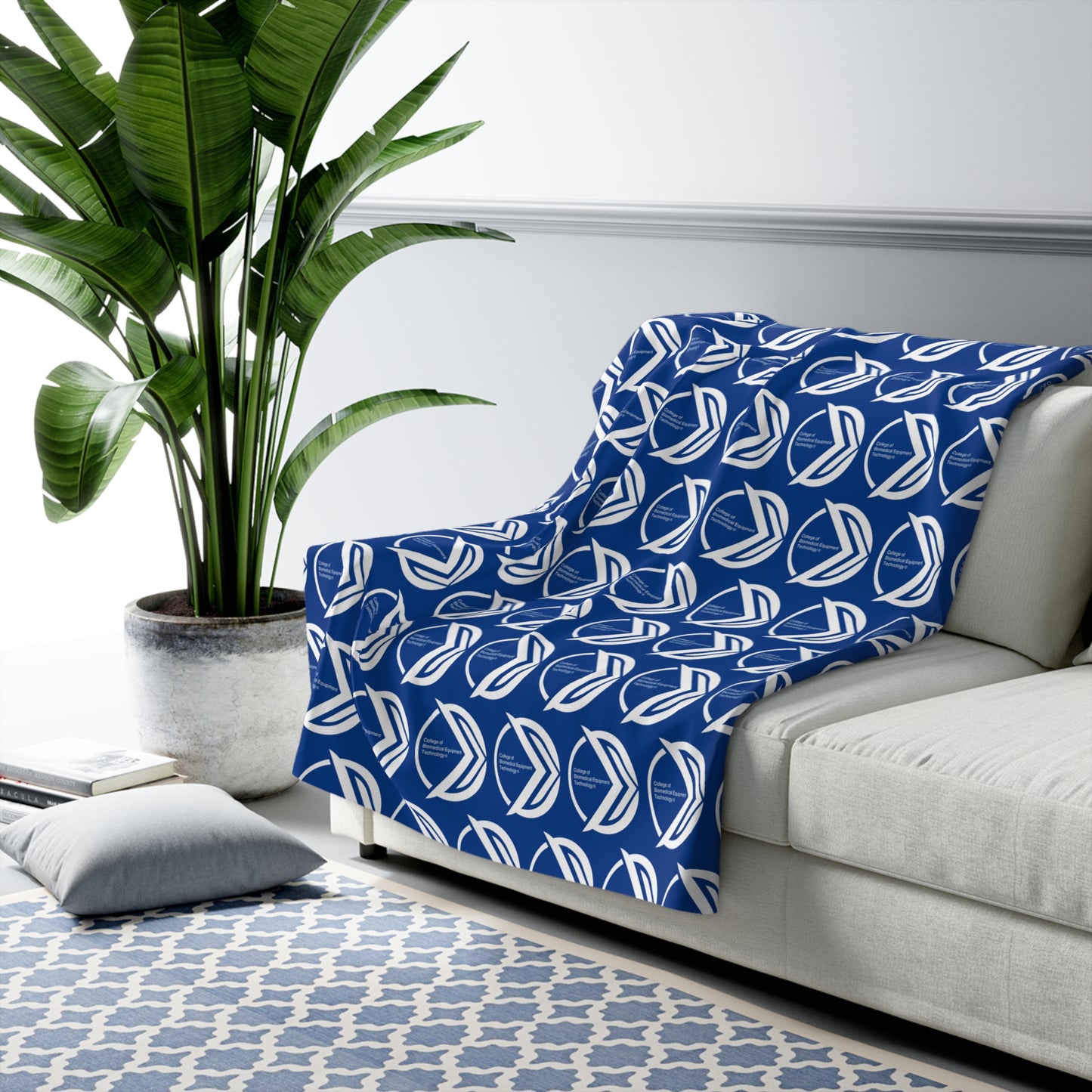 CBET Blue Sherpa Fleece Blanket
