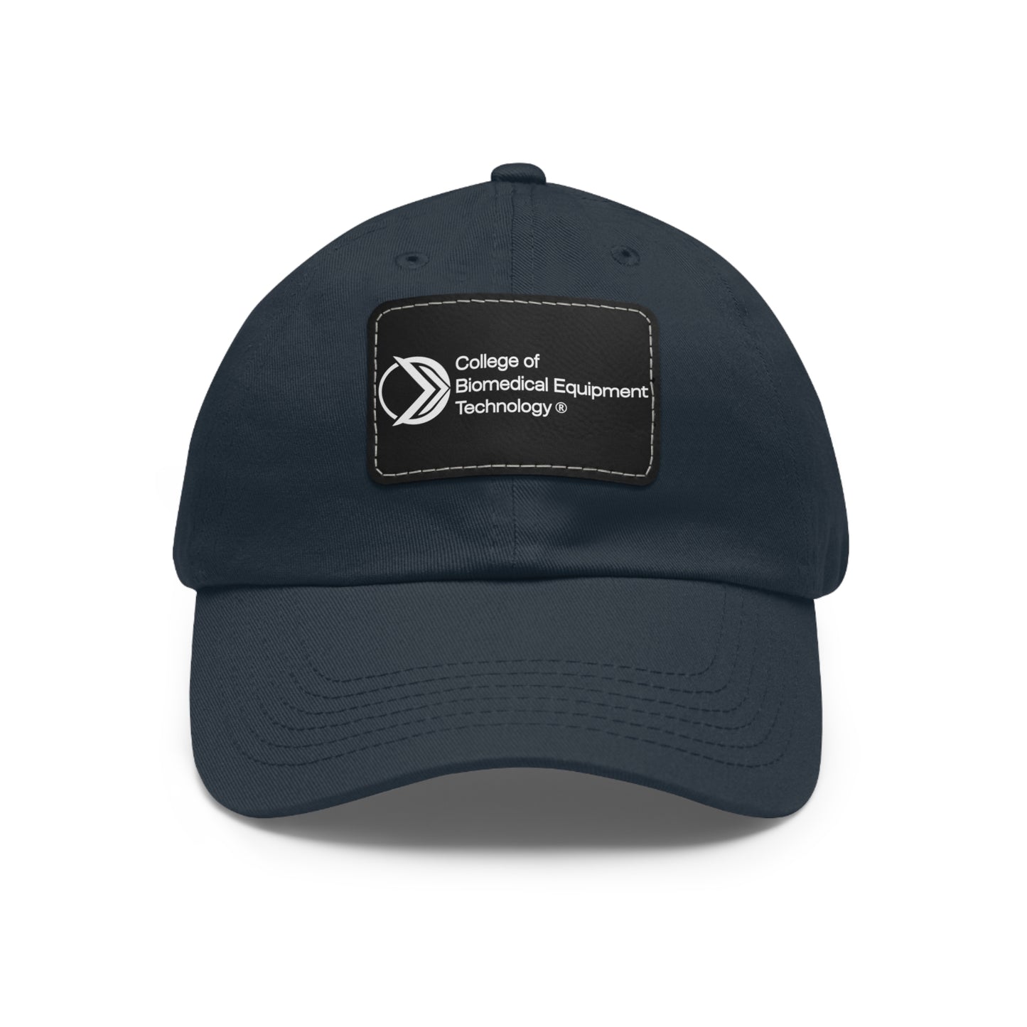 Dad Hat with Leather Patch - College of Biomedical Equipment Technology