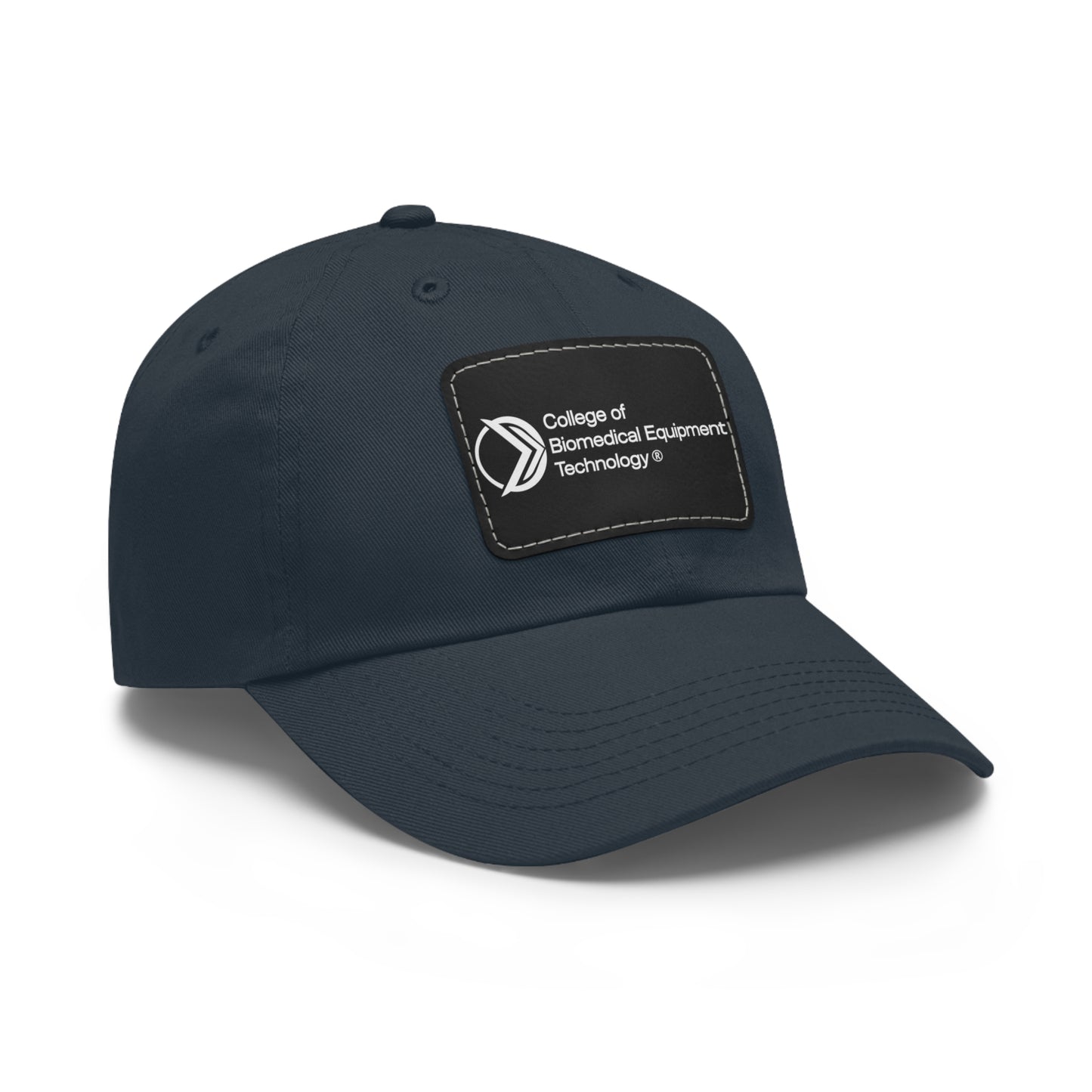 Dad Hat with Leather Patch - College of Biomedical Equipment Technology