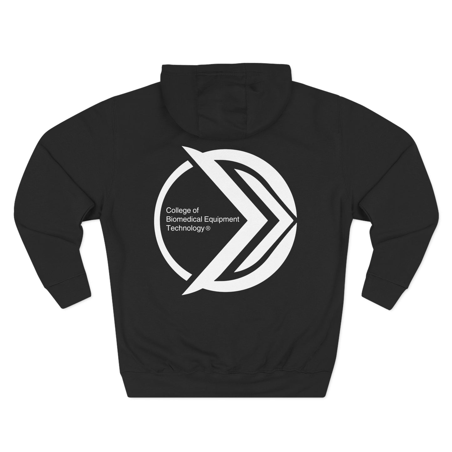 Fleece Hoodie - College of Biomedical Equipment Technology Front & Back Logo