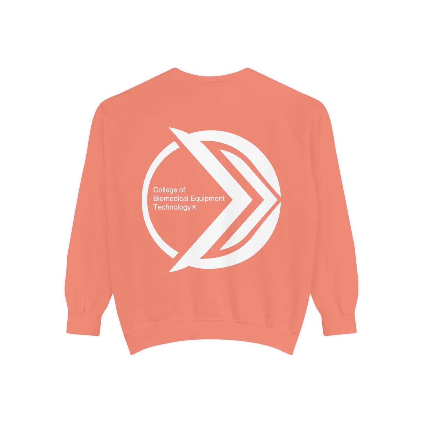 Comfort Colors Unisex Lightweight Crewneck Sweatshirt - College of Biomedical Equipment Technology Front & Back Logo