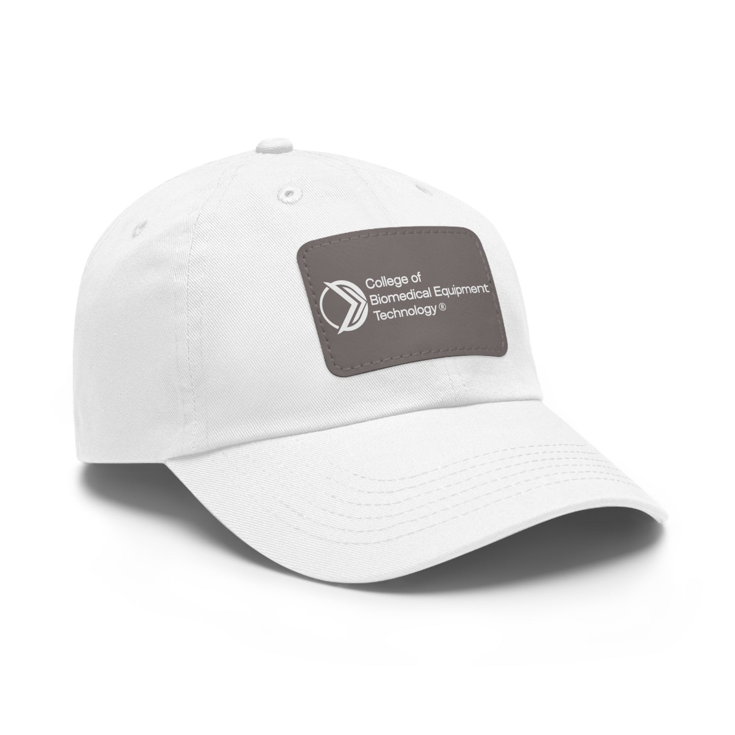 Dad Hat with Leather Patch - College of Biomedical Equipment Technology