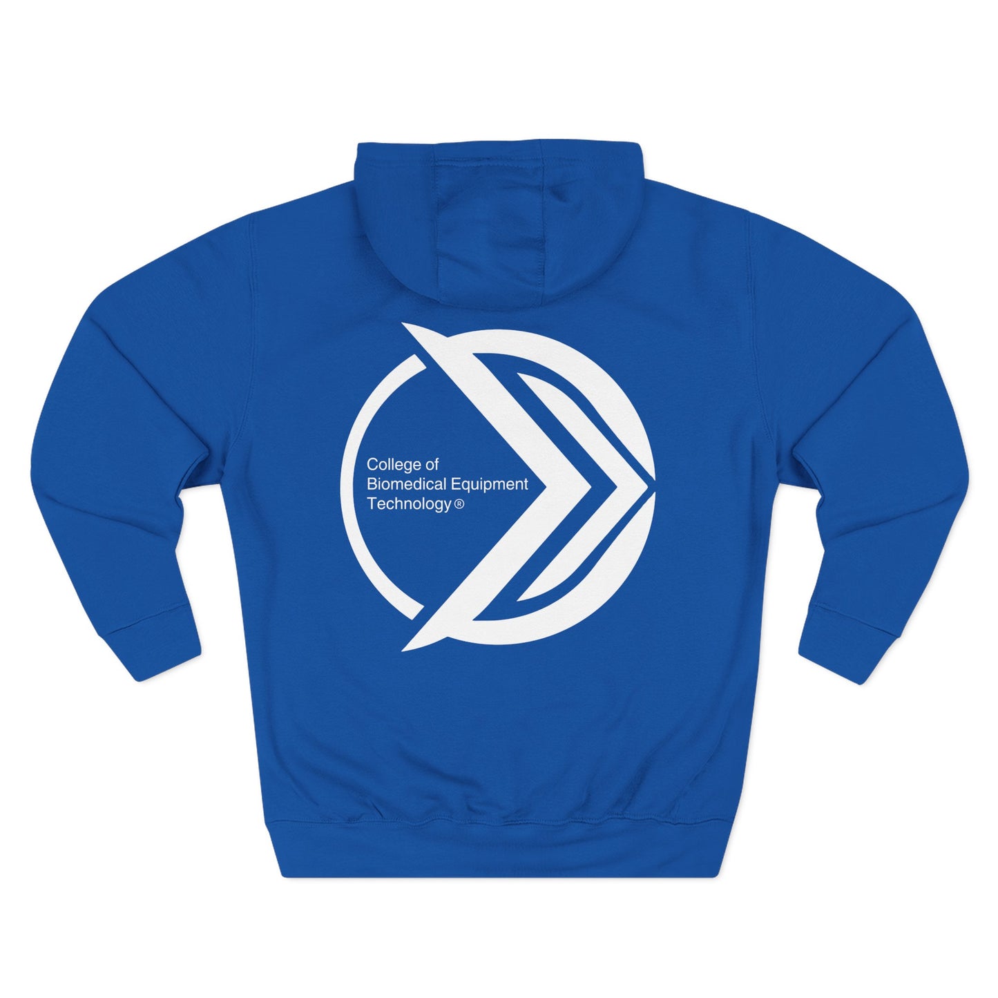 Fleece Hoodie - College of Biomedical Equipment Technology Front & Back Logo