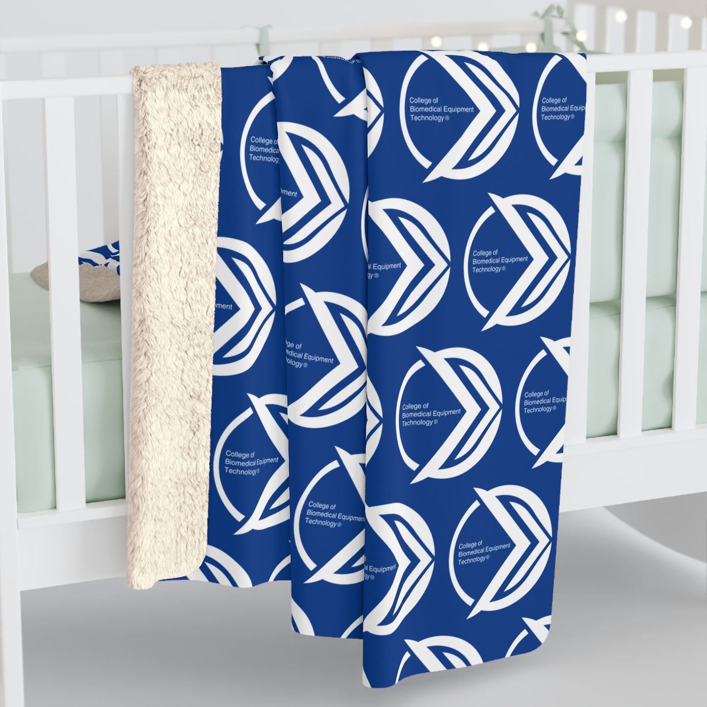 CBET Blue Sherpa Fleece Blanket
