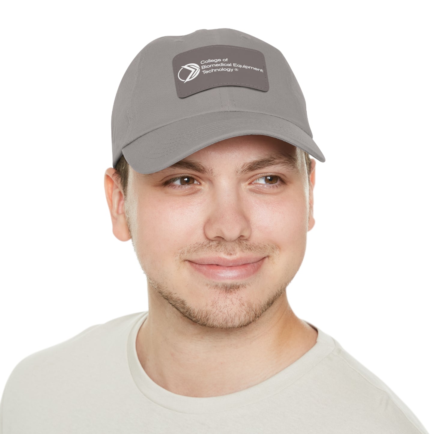 Dad Hat with Leather Patch - College of Biomedical Equipment Technology
