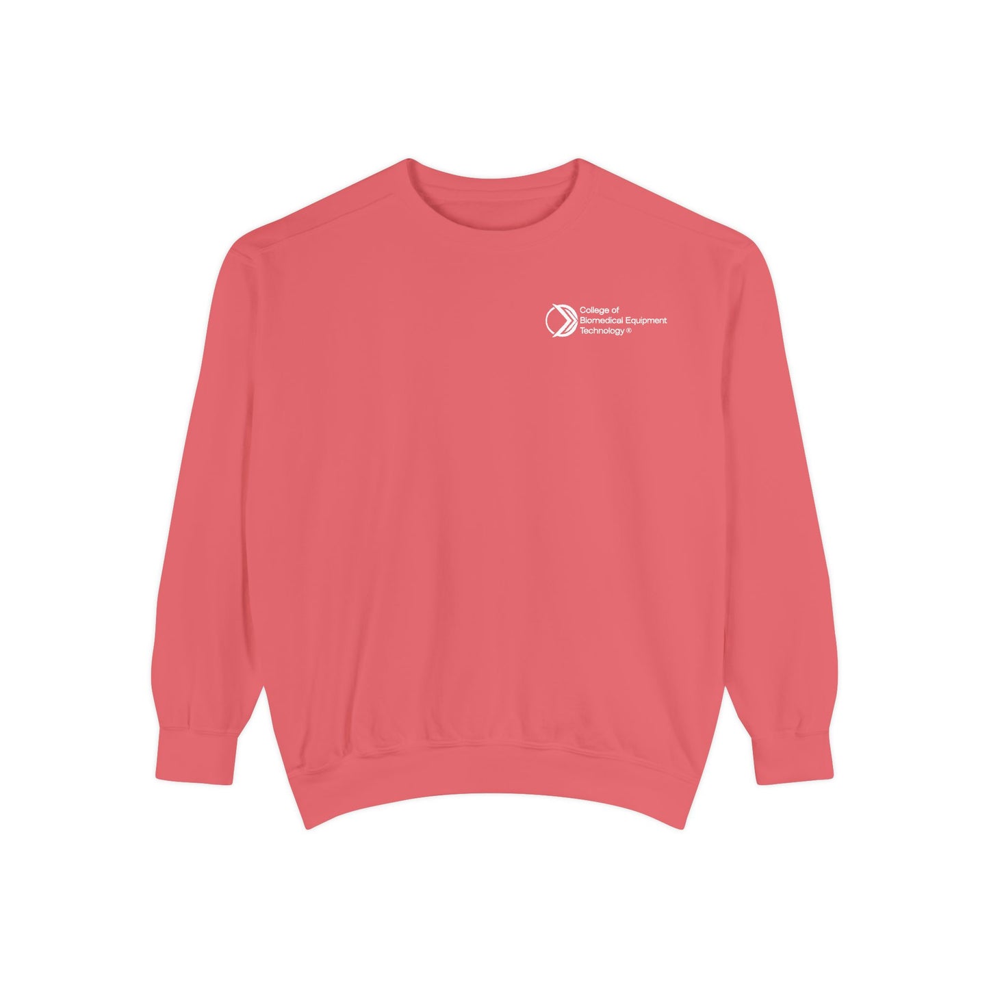 Comfort Colors Unisex Lightweight Crewneck Sweatshirt - College of Biomedical Equipment Technology Front & Back Logo