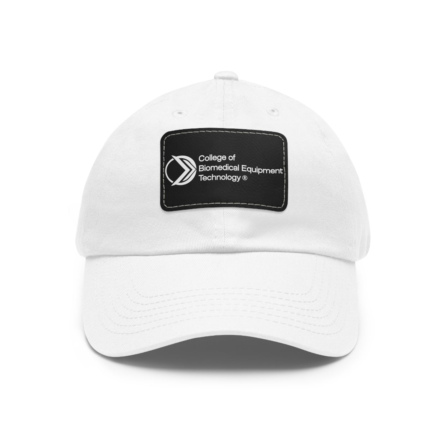 Dad Hat with Leather Patch - College of Biomedical Equipment Technology