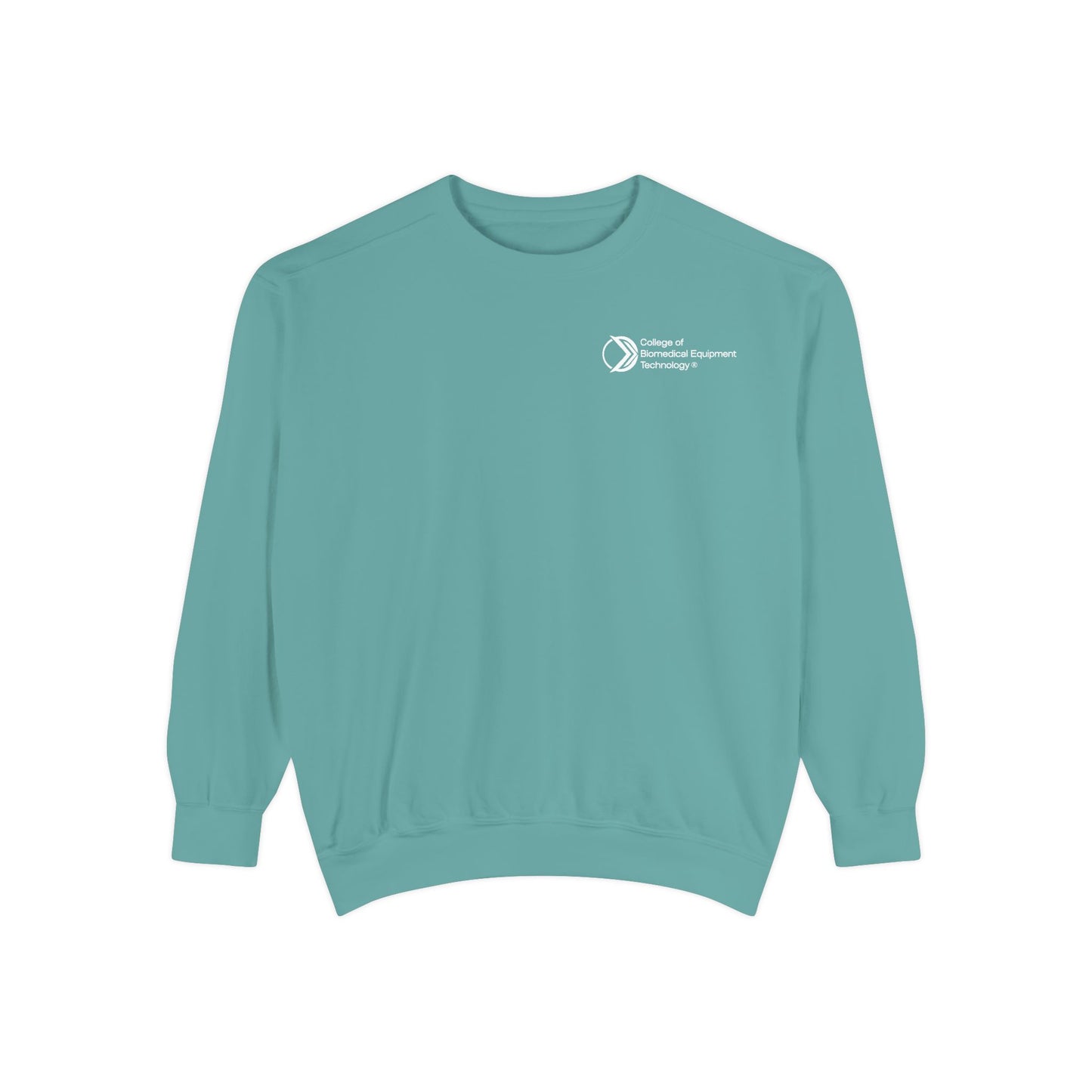 Comfort Colors Unisex Lightweight Crewneck Sweatshirt - College of Biomedical Equipment Technology Front & Back Logo