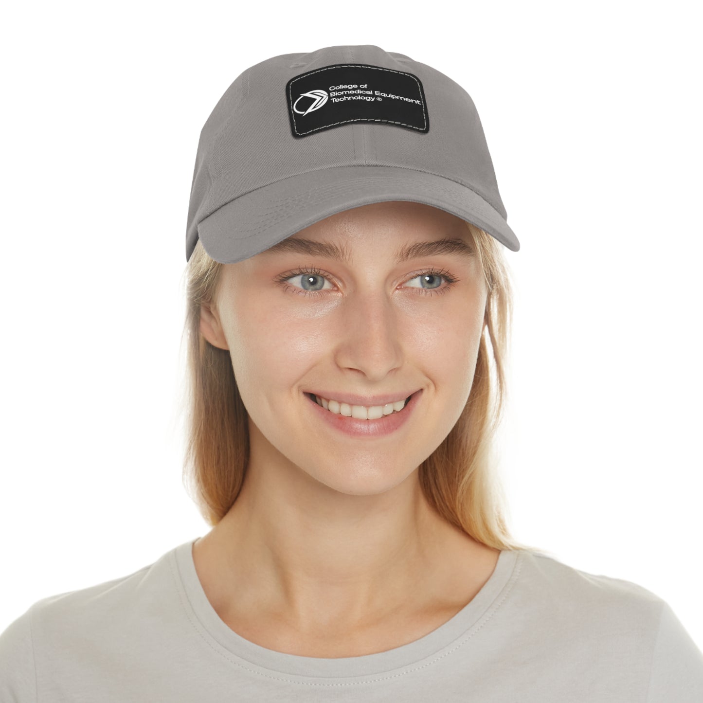 Dad Hat with Leather Patch - College of Biomedical Equipment Technology