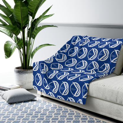 CBET Blue Sherpa Fleece Blanket
