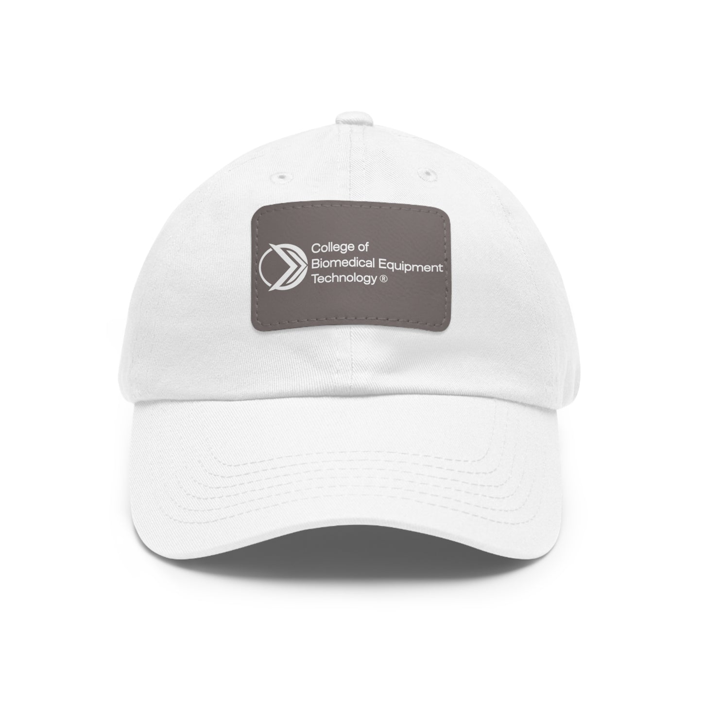 Dad Hat with Leather Patch - College of Biomedical Equipment Technology