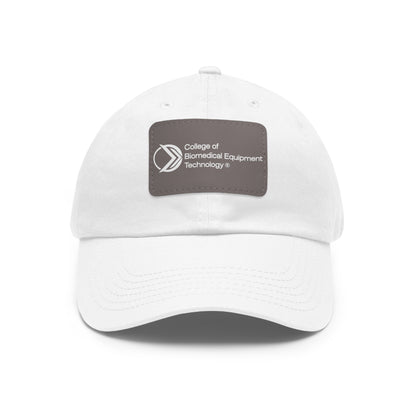 Dad Hat with Leather Patch - College of Biomedical Equipment Technology