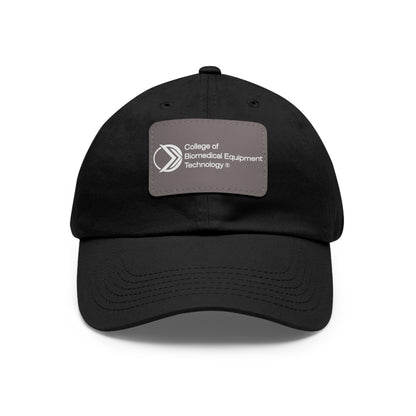 Dad Hat with Leather Patch - College of Biomedical Equipment Technology
