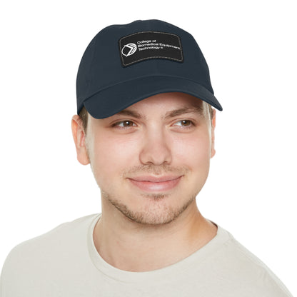 Dad Hat with Leather Patch - College of Biomedical Equipment Technology