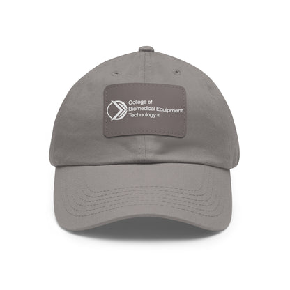 Dad Hat with Leather Patch - College of Biomedical Equipment Technology