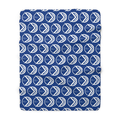 CBET Blue Sherpa Fleece Blanket