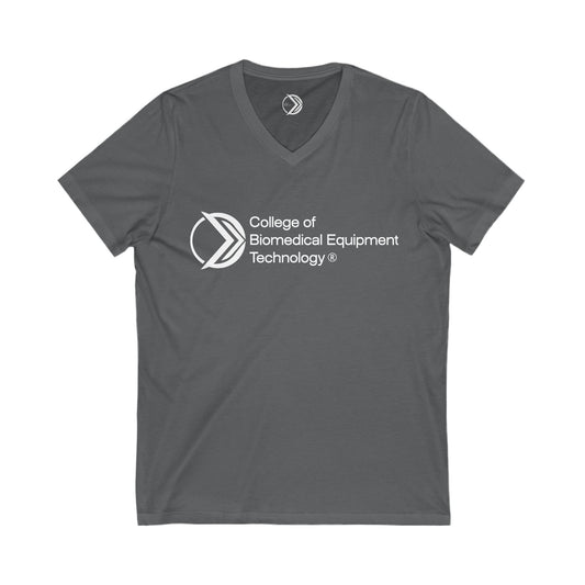 Unisex V-Neck Tee (Dark) - College of Biomedical Equipment Technology